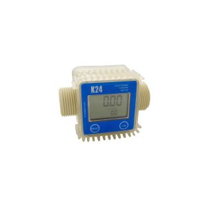 Medidor de flujo de agua digital K24 in-out 1 Blanco-Azul