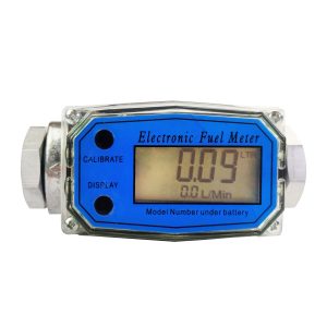 Medidor de flujo de agua y combustible horizontal in-out 3/4 acero inoxidable