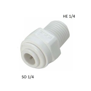 Conector macho SO 1/4" x HE 1/4"
