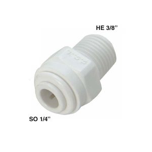Conector macho SO 1/4" x HE 3/8"