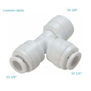 TEE SO 3/8" x SO 1/4" x SO 3/8"